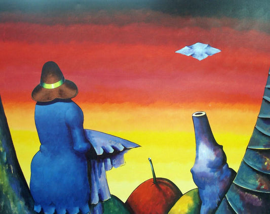 Dionisio Blanco 30"x40" Untitled Mixed Media on Canvas #5CDBDR