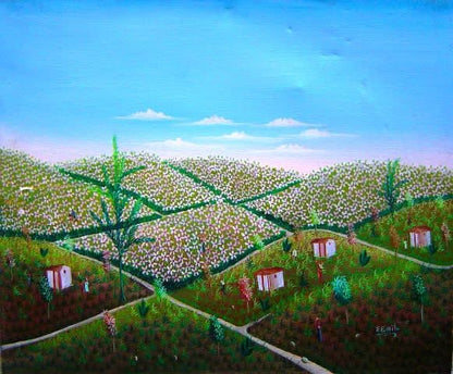 Fritz Emile 20"x24" Rural Scene Oil on Canvas #3-2-95MFN